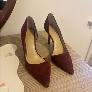 Michael Kors Burgundy Suede Heels